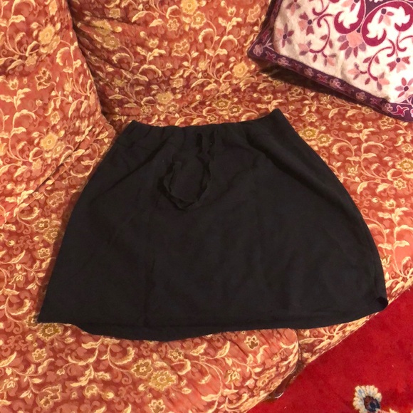 The Perfect Black Sweat-pant Skirt, 94% Cotton - Picture 2 of 8